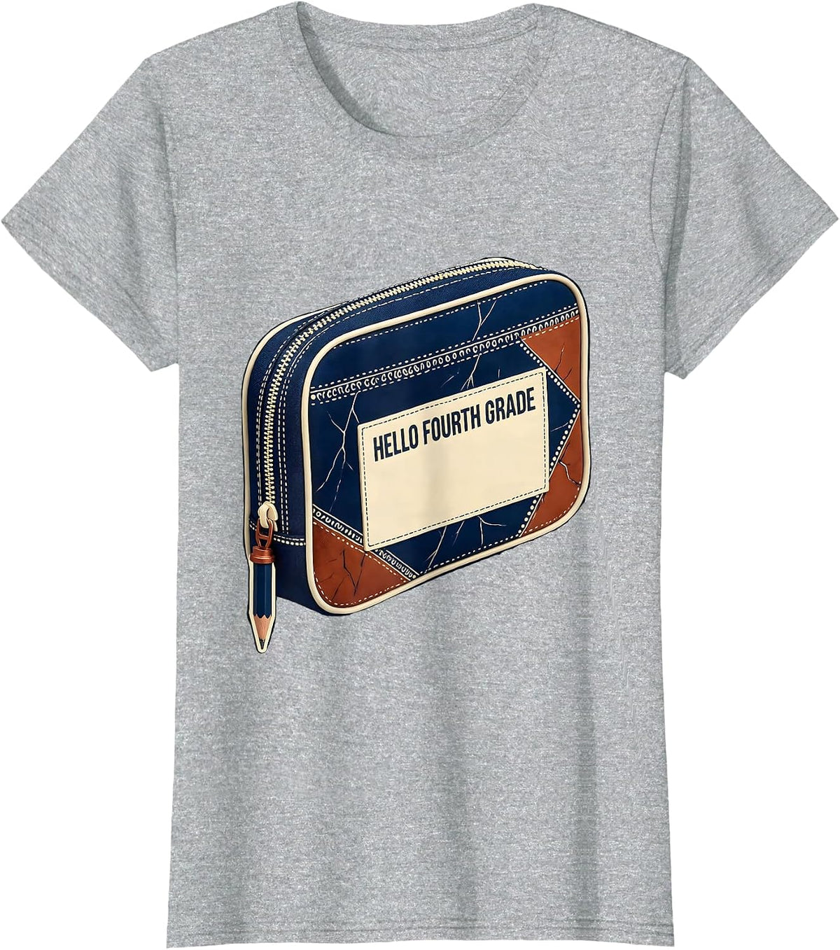 Hello Fourth Grade Tie Dye Back To School Teacher Student T-Shirt - Heather Grey