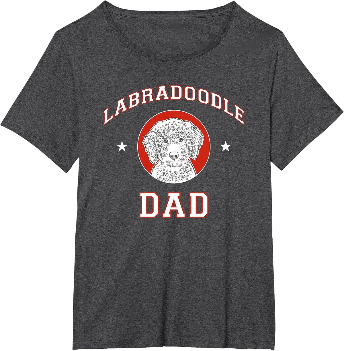 Labradoodle Dad Dog Father T-Shirt - Dark Heather Grey