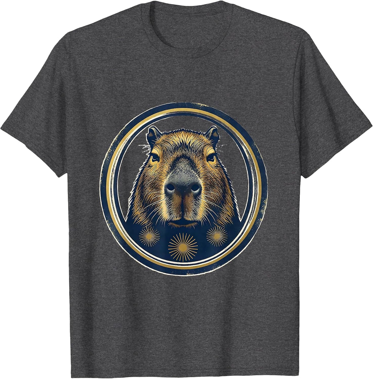 Men's Capybara Kawaii Character Meme Cute Anime Fan T-Shirt - Dark Heather Grey
