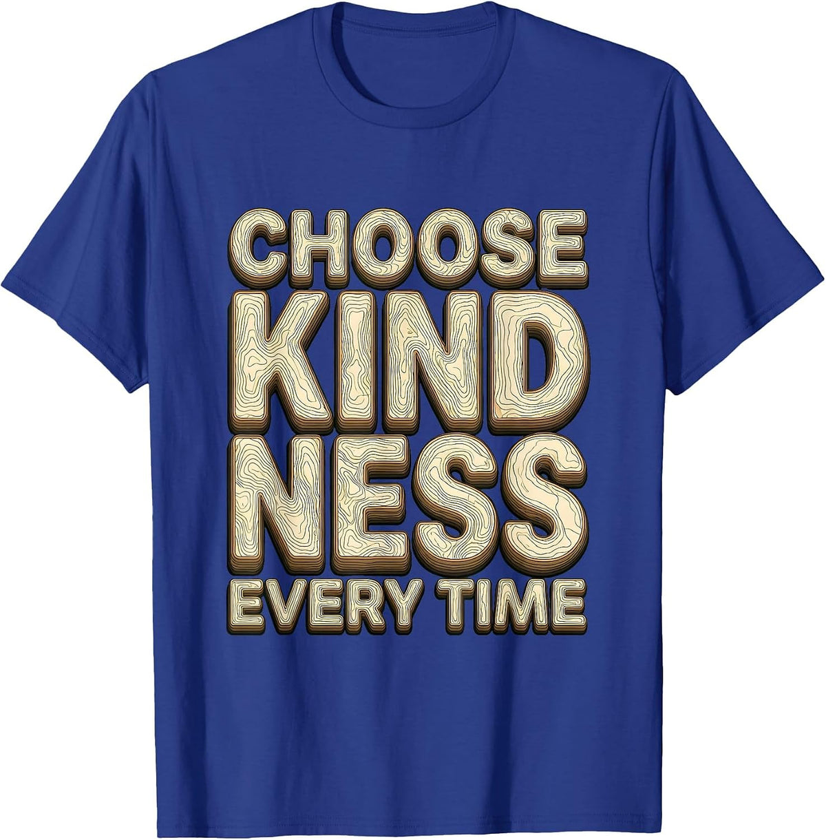 Men's Choose Kindness Every Time Anti Bullying Design T-Shirt - Royal Blue