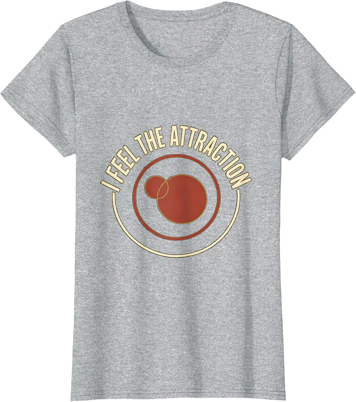 I Feel The Attraction Funny Science Nerd Periodic Table Pun T-Shirt - Heather Grey