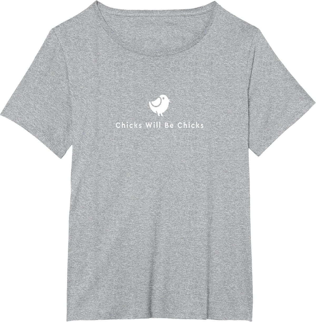 Chicks Become Chicks Minimal. T-Shirt - Heather Grey