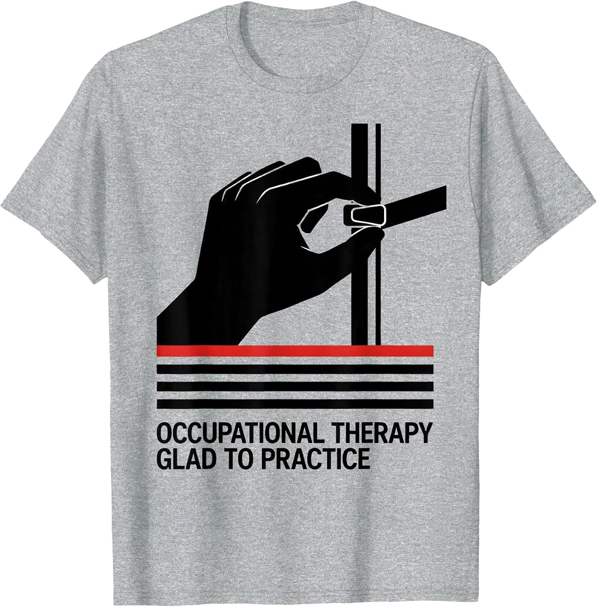 Men's Occupational Therapy Glad To Practice Modernist OT T-Shirt - Heather Grey