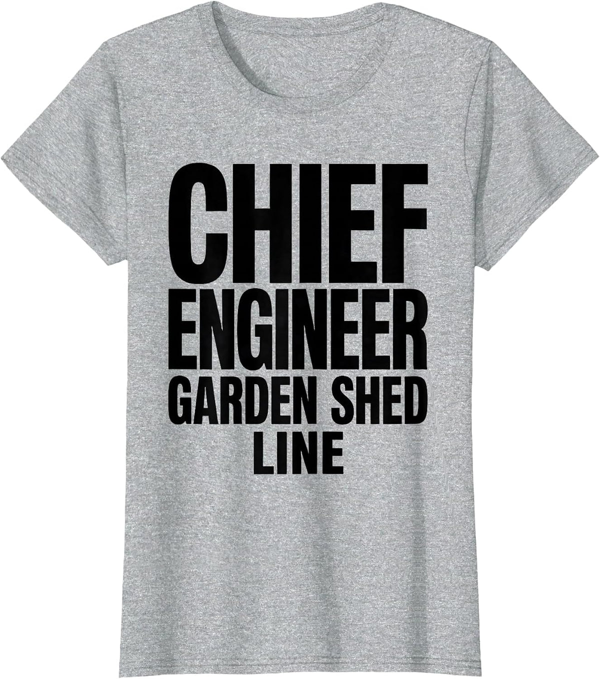 Chief Engineer Garden Shed Line Funny Train Engineer Vintage T-Shirt - Heather Grey