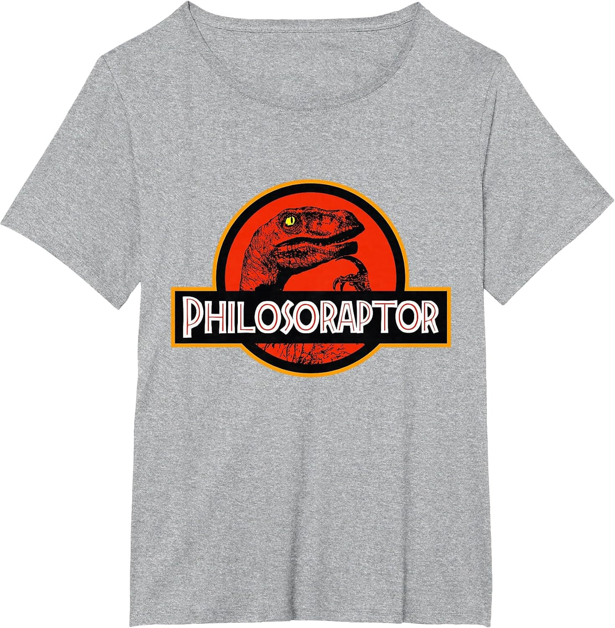 Philosoraptor Meme - Philosophy Dinosaur T-Shirt - Heather Grey