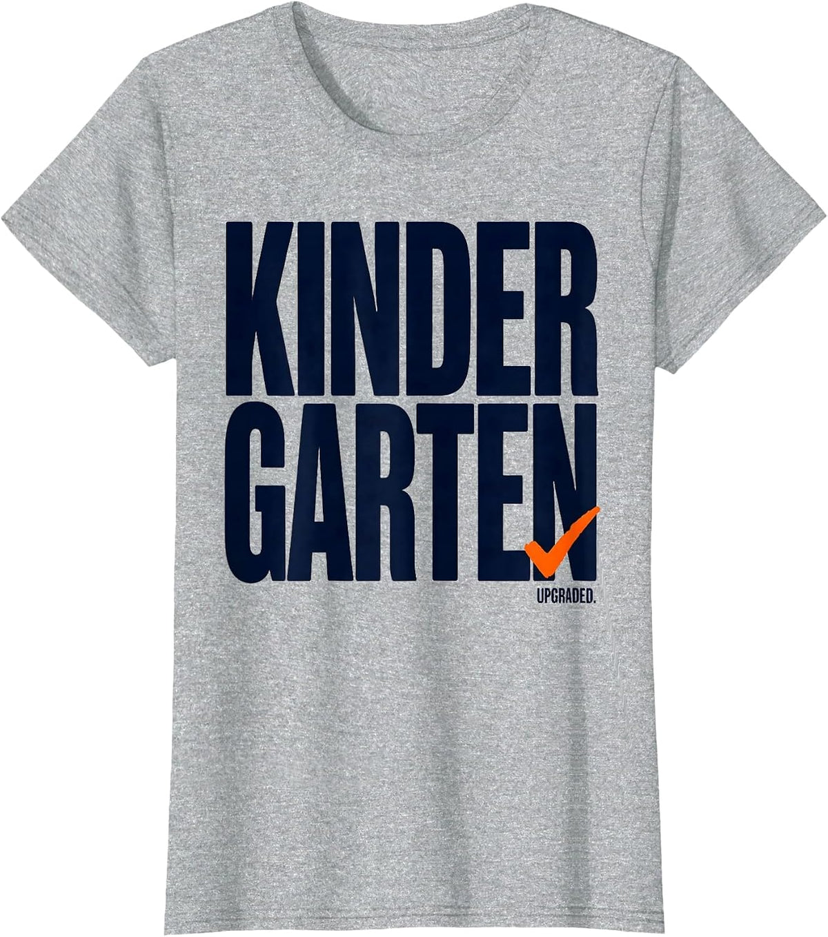 Kindergarten Upgraded Retro Back To School Teacher First Day T-Shirt - Heather Grey