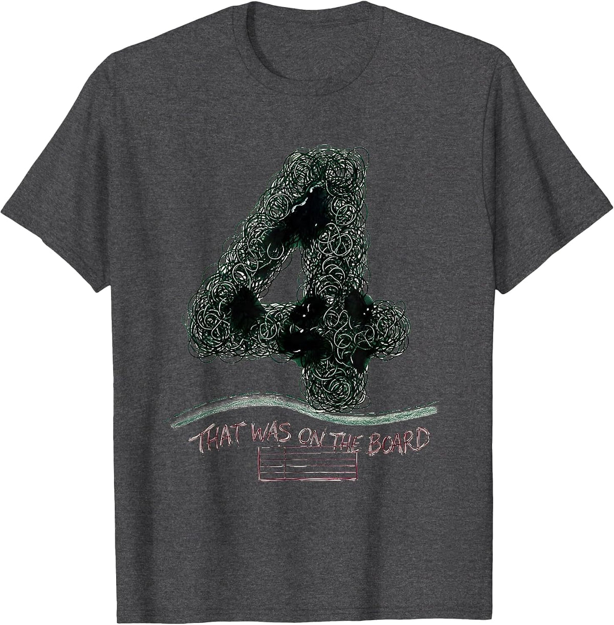 That Was On The Board Funny Teacher Definition Back To T-Shirt - Dark Heather Grey