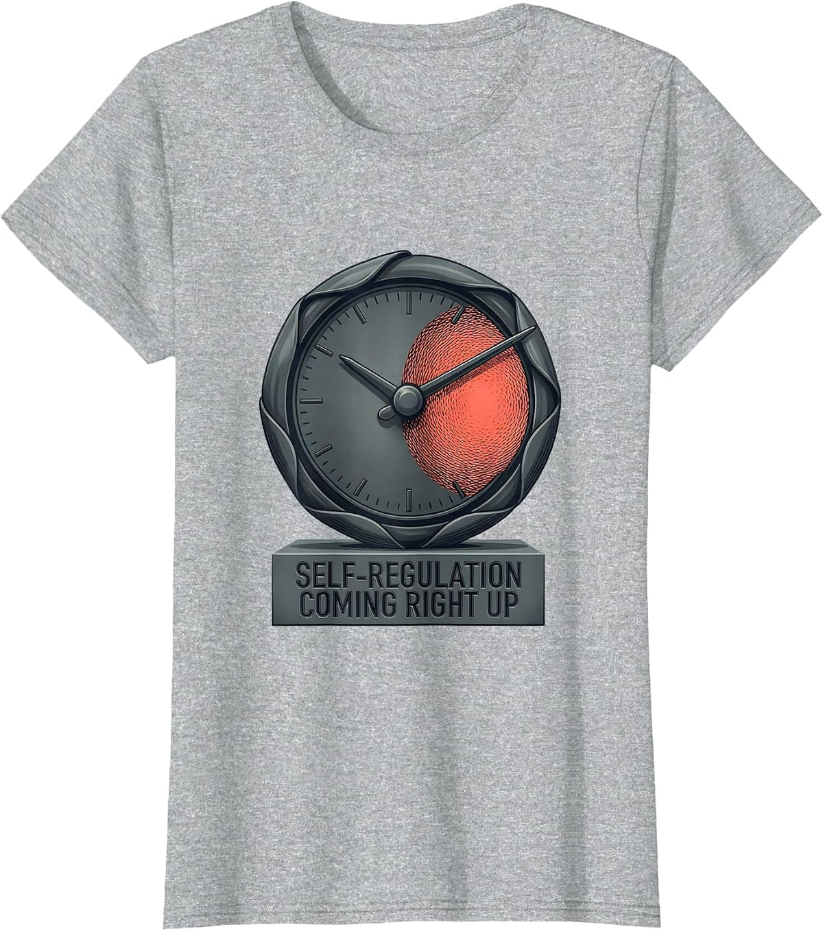 Self-Regulation, Coming Right Up Occupational Therapy T-Shirt - Heather Grey