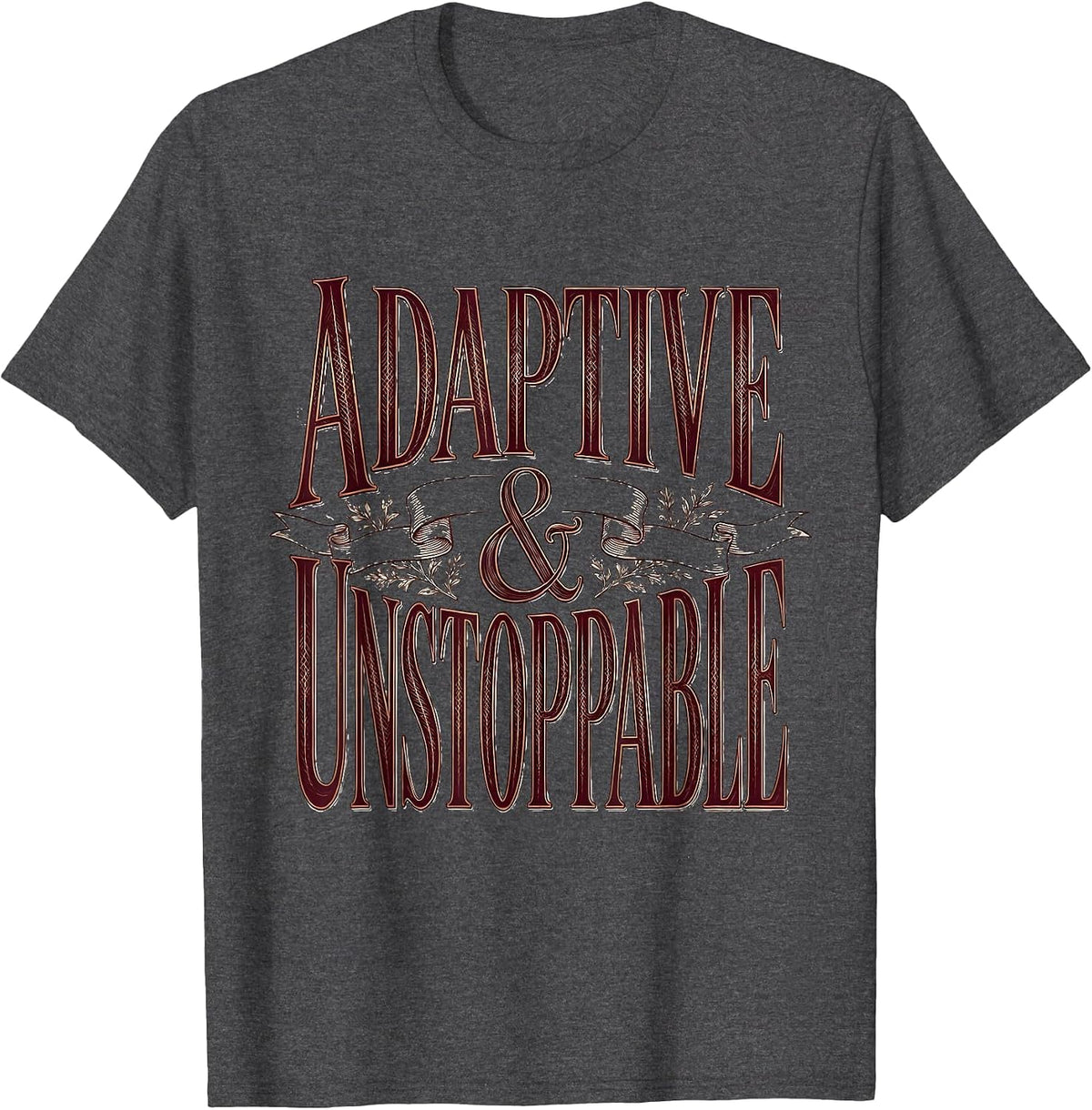 Men's Adaptive and Unstoppable Occupational Therapy Design T-Shirt - Dark Heather Grey