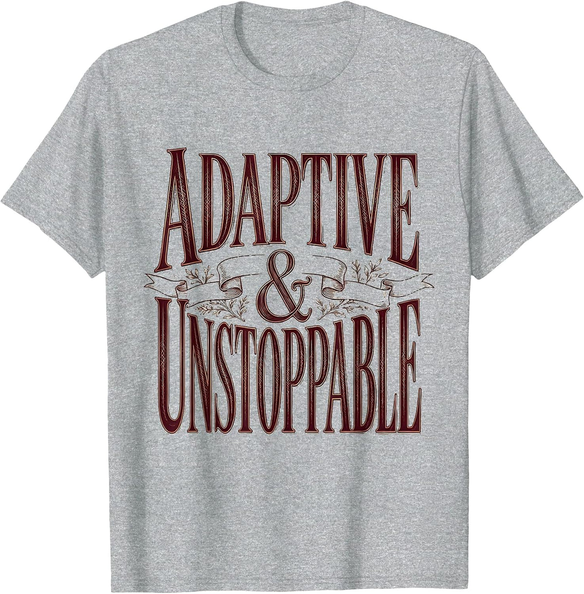 Men's Adaptive and Unstoppable Occupational Therapy Design T-Shirt - Heather Grey