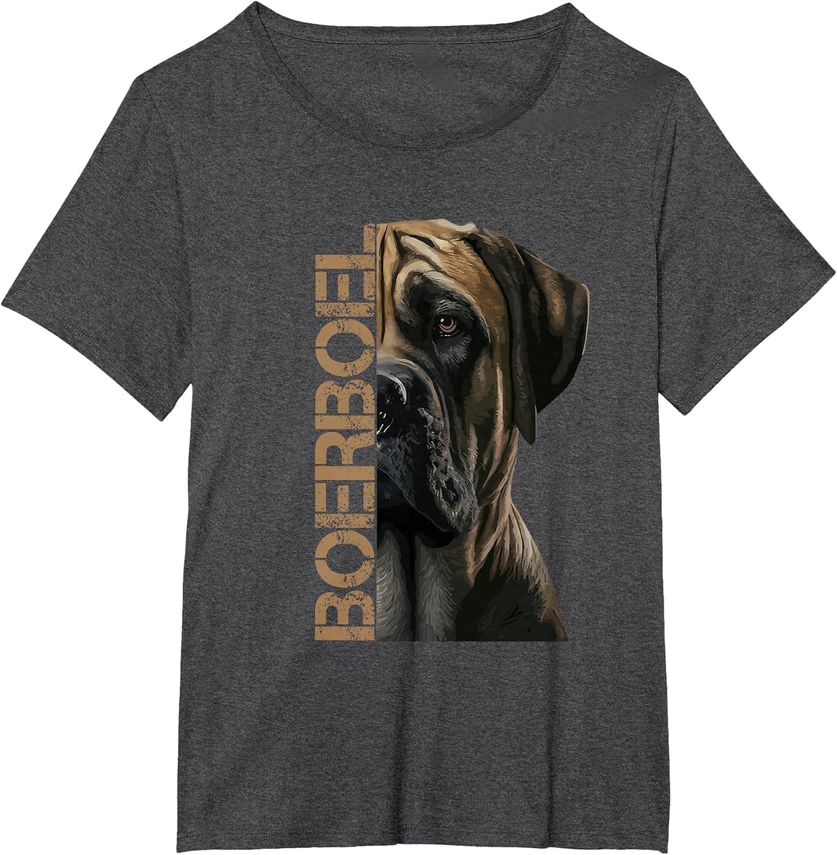 Boerboel Dog T-Shirt - Dark Heather Grey