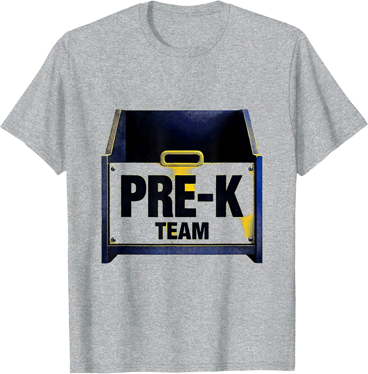 Men's Pre-K Team Funny Preschool Teacher First Day of School Gift T-Shirt - Heather Grey