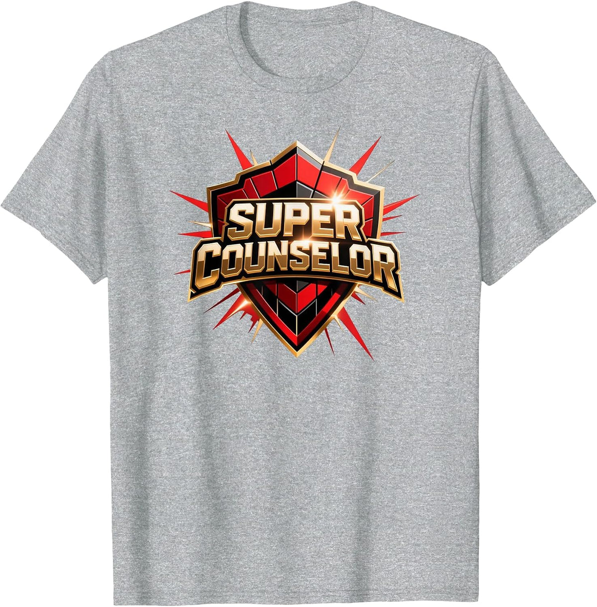 Super Counselor T-Shirt - Heather Grey