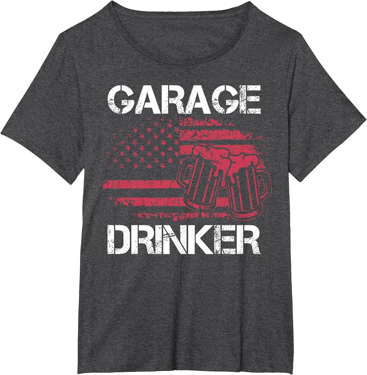 Brewery Lovers Garage Drinker Beer Drinkers Beer Lovers T-Shirt - Dark Heather Grey