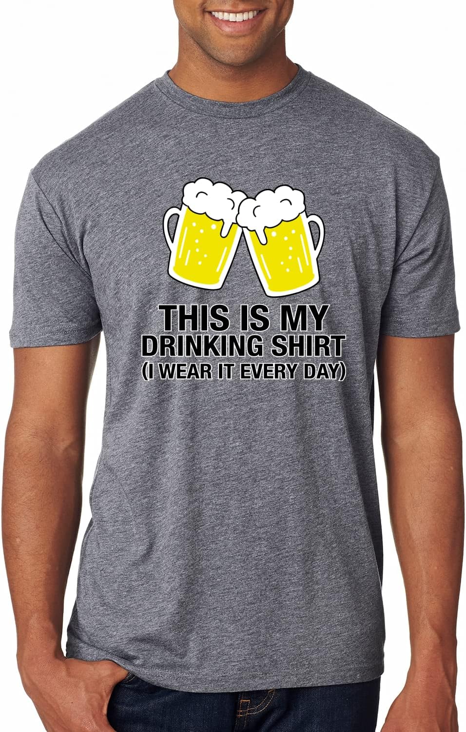 It's Beer O'Clock Watch Face Drinking Drinking Mens Premium Tri Blend T-Shirt - Premium Heather\/Drinking