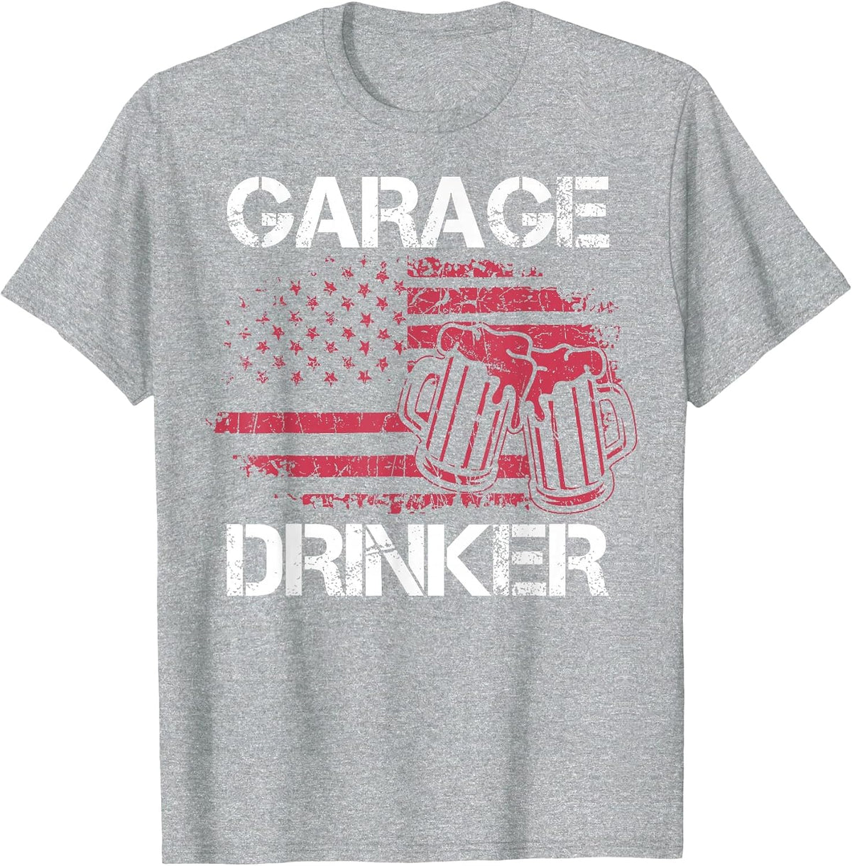 Brewery Lovers Garage Drinker Beer Drinkers Beer Lovers T-Shirt - Heather Grey