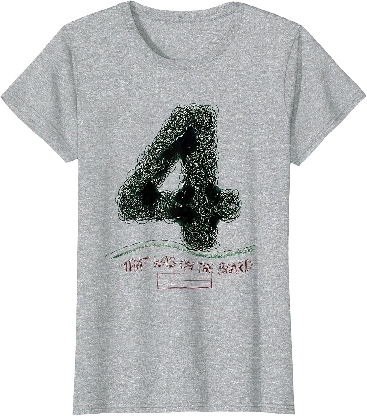 That Was On The Board Funny Teacher Definition Back To T-Shirt - Heather Grey