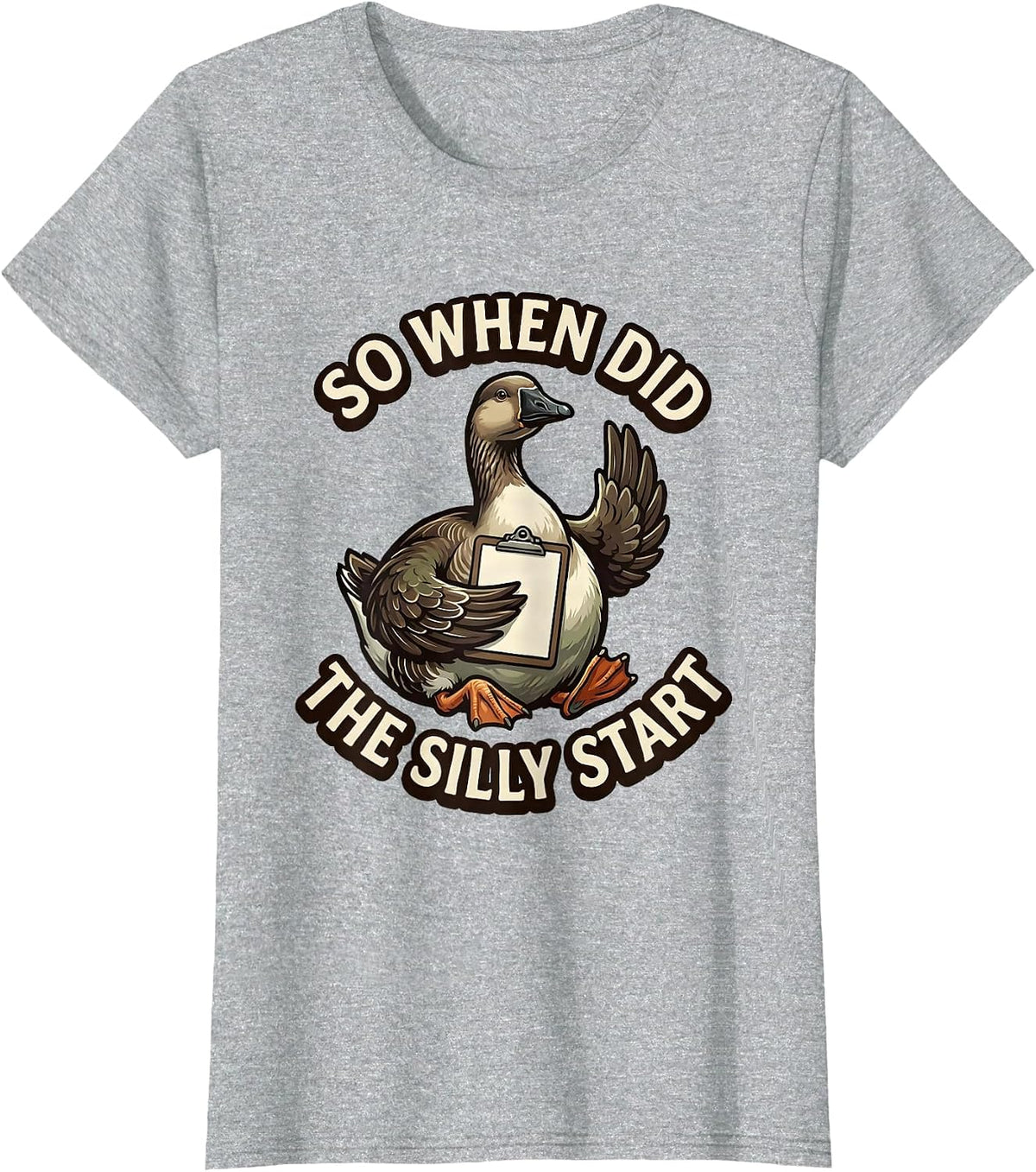 So When Did The Silly Start Funny Mental Health Counselor T-Shirt - Heather Grey
