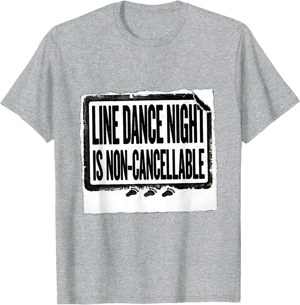 Men's Line Dance Night Is Non-Cancellable Funny Line Dancer Gift T-Shirt - Heather Grey