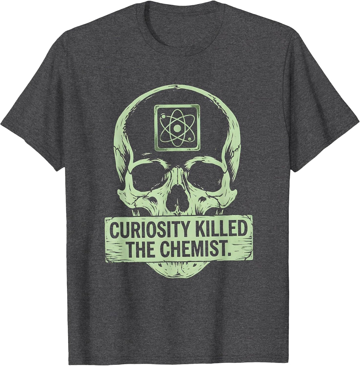 Can I Lick It Periodic Table Chemist Design T-Shirt - Dark Heather Grey