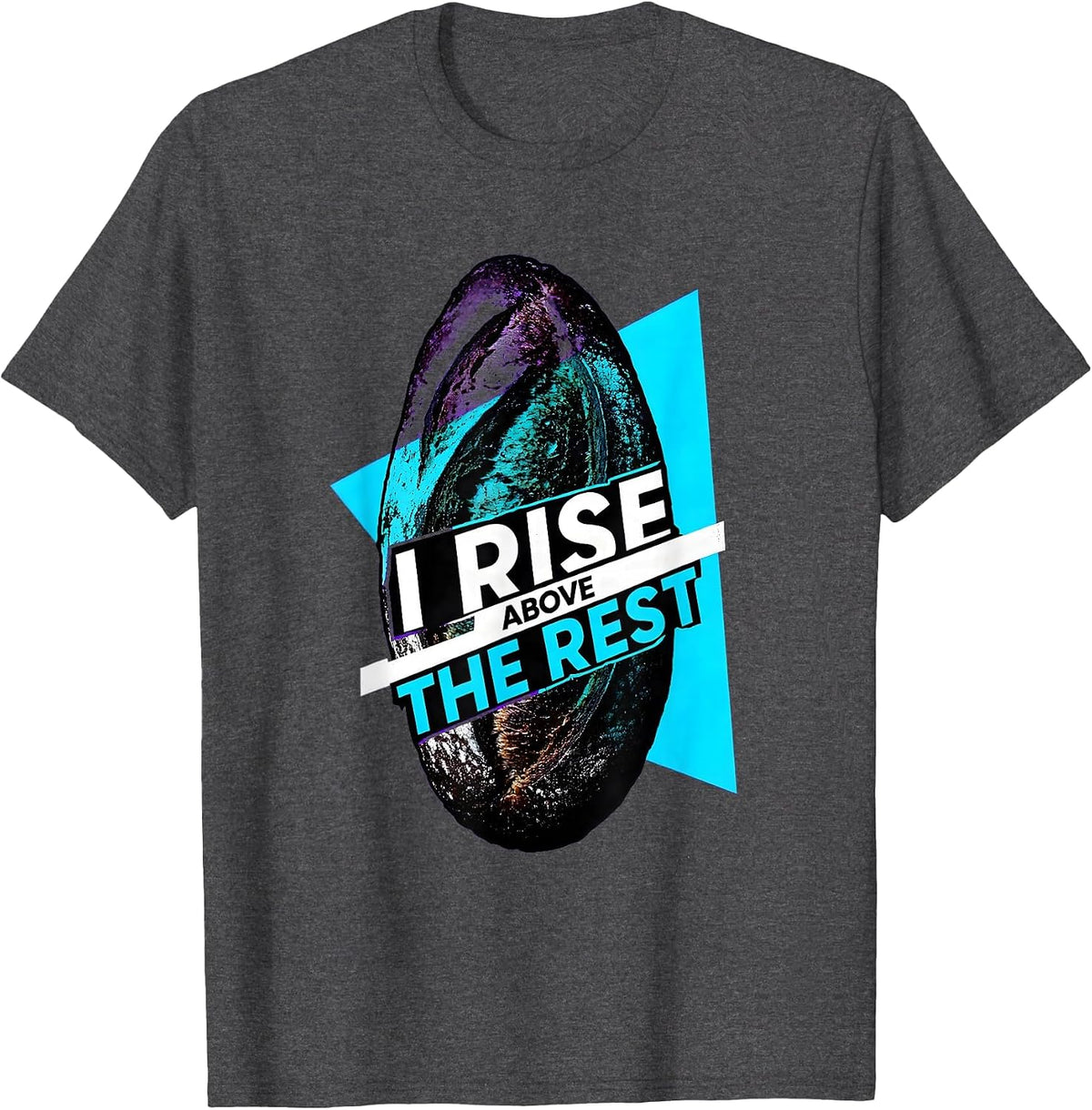 I Rise Above The Rest Funny Sourdough Baker Baking Humor T-Shirt - Dark Heather Grey