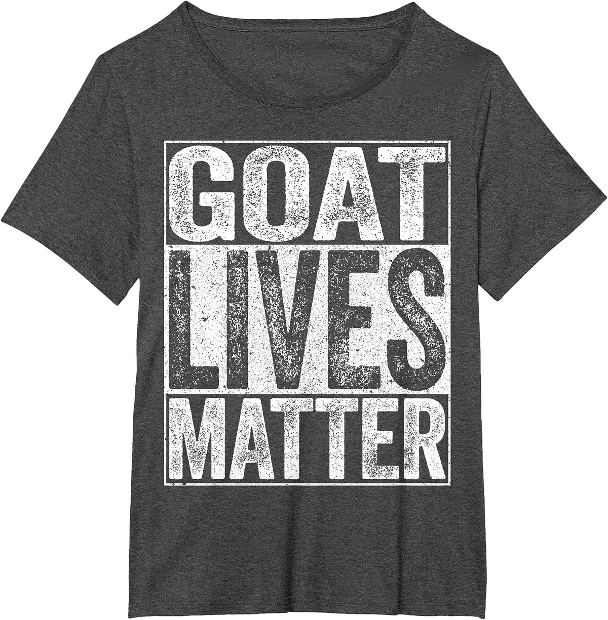 Goat Lives Matter Shirt Animal Lover T-Shirt - Dark Heather Grey
