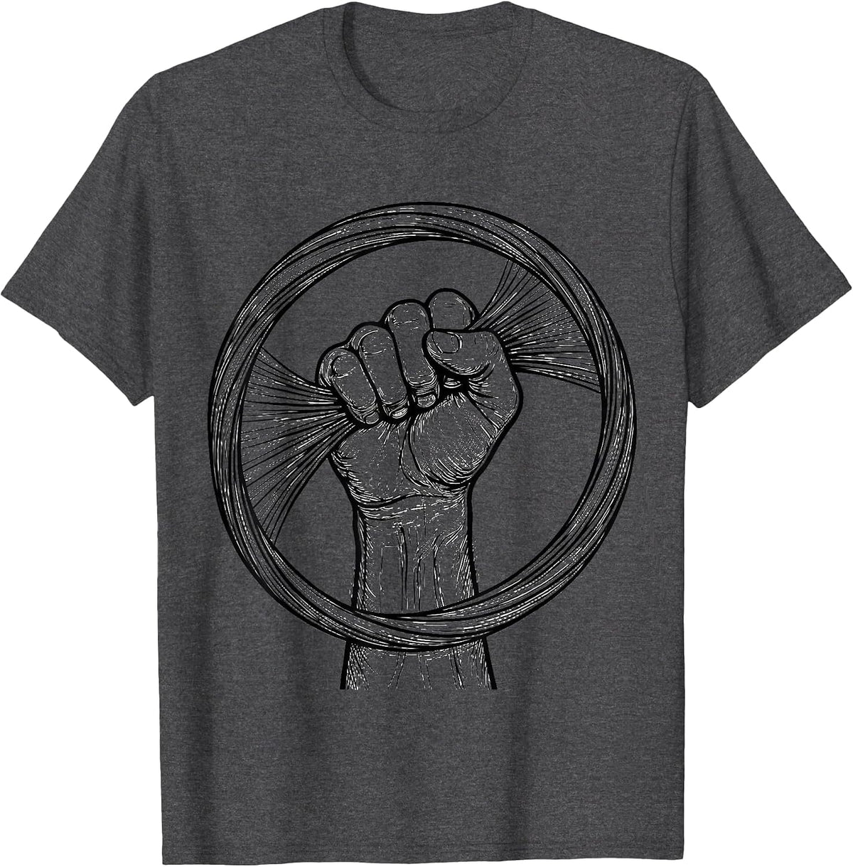 Occupational Therapy Resistance Band Graphic T-Shirt - Dark Heather Grey