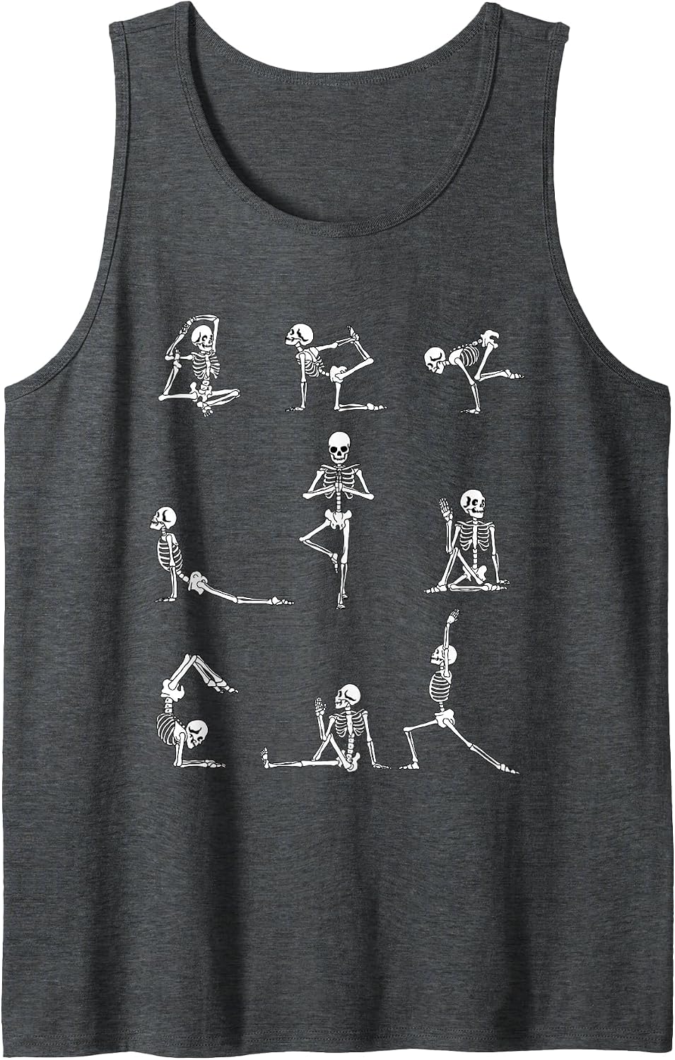Yoga Skeleton for a Yoga Fan Tank Top - Dark Heather Grey