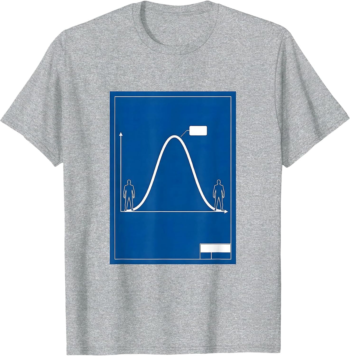 Men's Reaction Coordinate Curve Technical Blueprint Science Humor T-Shirt - Heather Grey