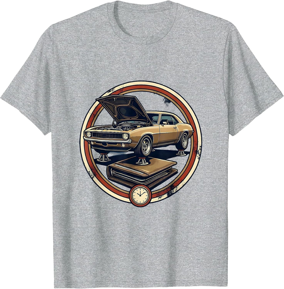 Men's Sealed Classic Coupe Garage Humor Car Enthusiast T-Shirt - Heather Grey