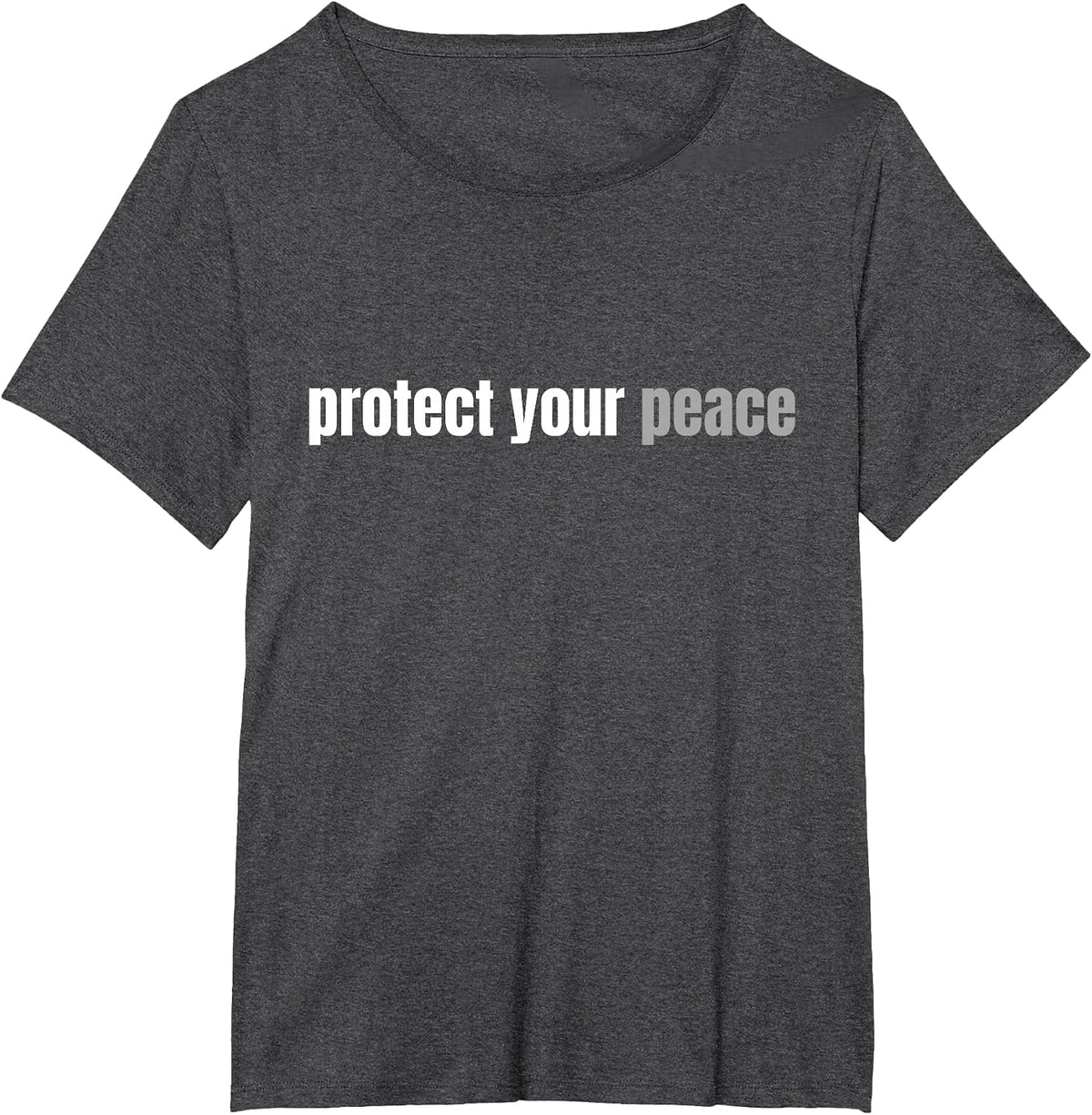 Protect Your Peace | Rest Rest Relaxation Mental Health T-Shirt - Dark Heather Grey