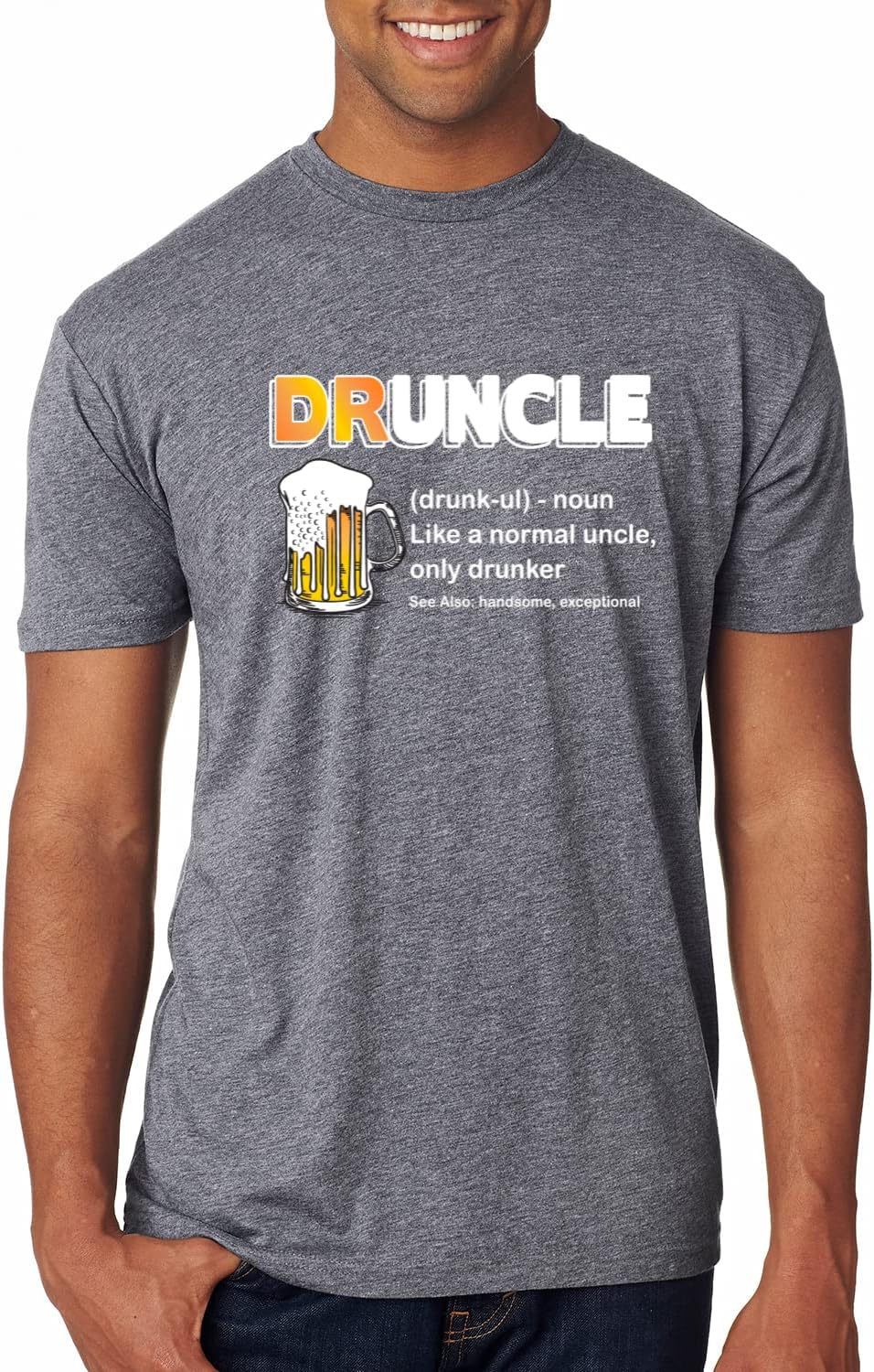It's Beer O'Clock Watch Face Drinking Drinking Mens Premium Tri Blend T-Shirt - Premium Heather\/Drunkle
