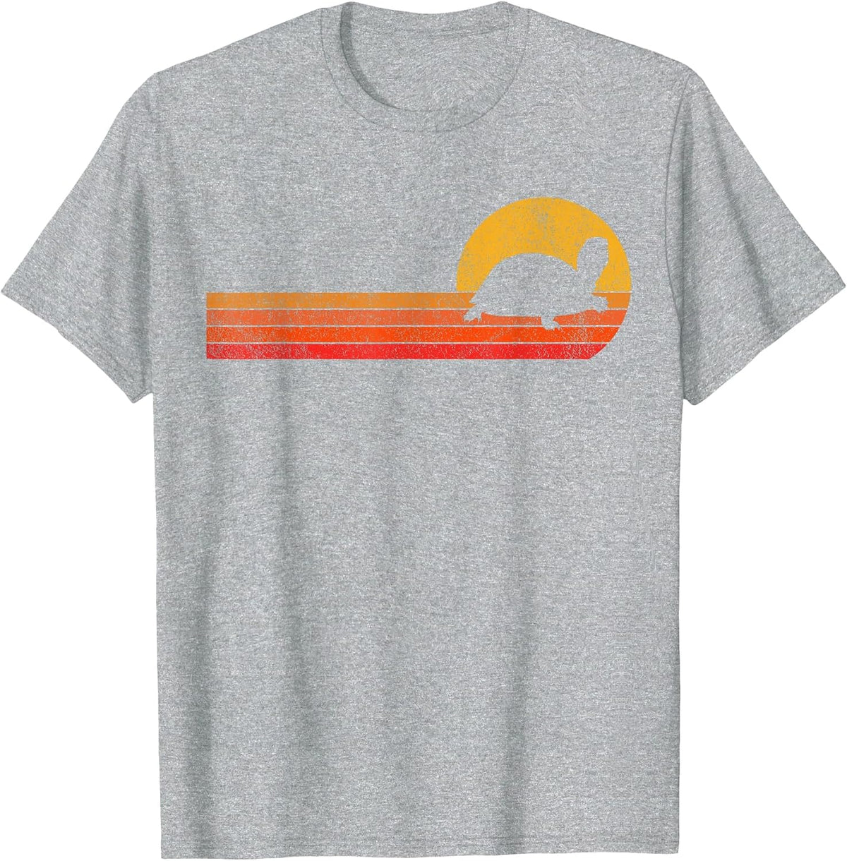 Tortoises Turtle Lover Funny Tortoise Retro T-Shirt - Heather Grey