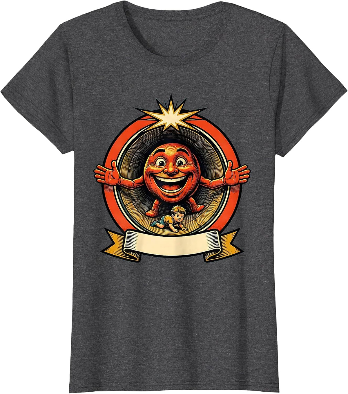 Women's Occupational Therapy Child Tunnel Obstacle Course T-Shirt - Dark Heather Grey