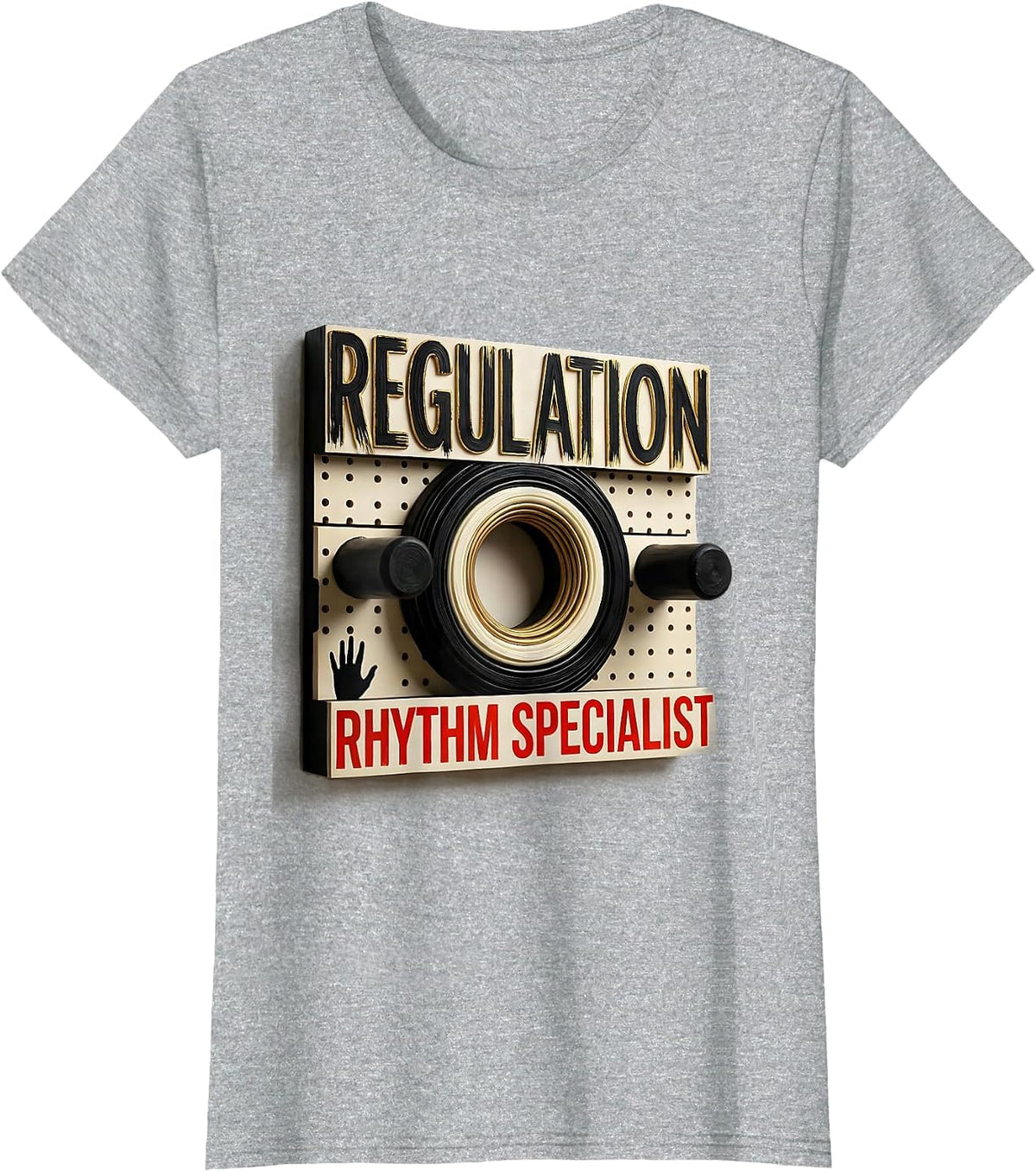 Women's Regulation Rhythm Specialist Occupational Therapy Sensory T-Shirt - Heather Grey