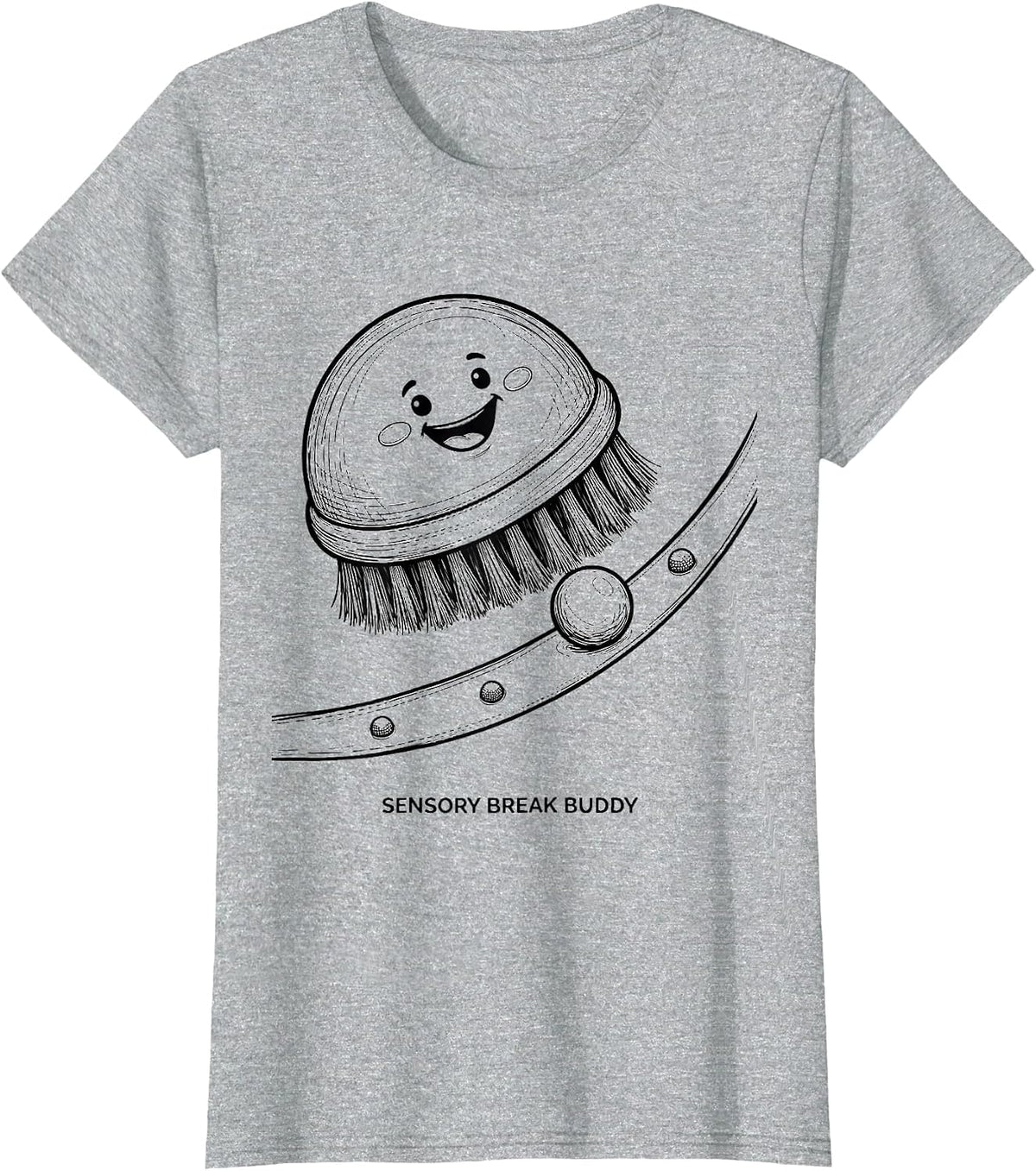Women's Sensory Break Buddy Playful Occupational Therapy OT Student T-Shirt - Heather Grey
