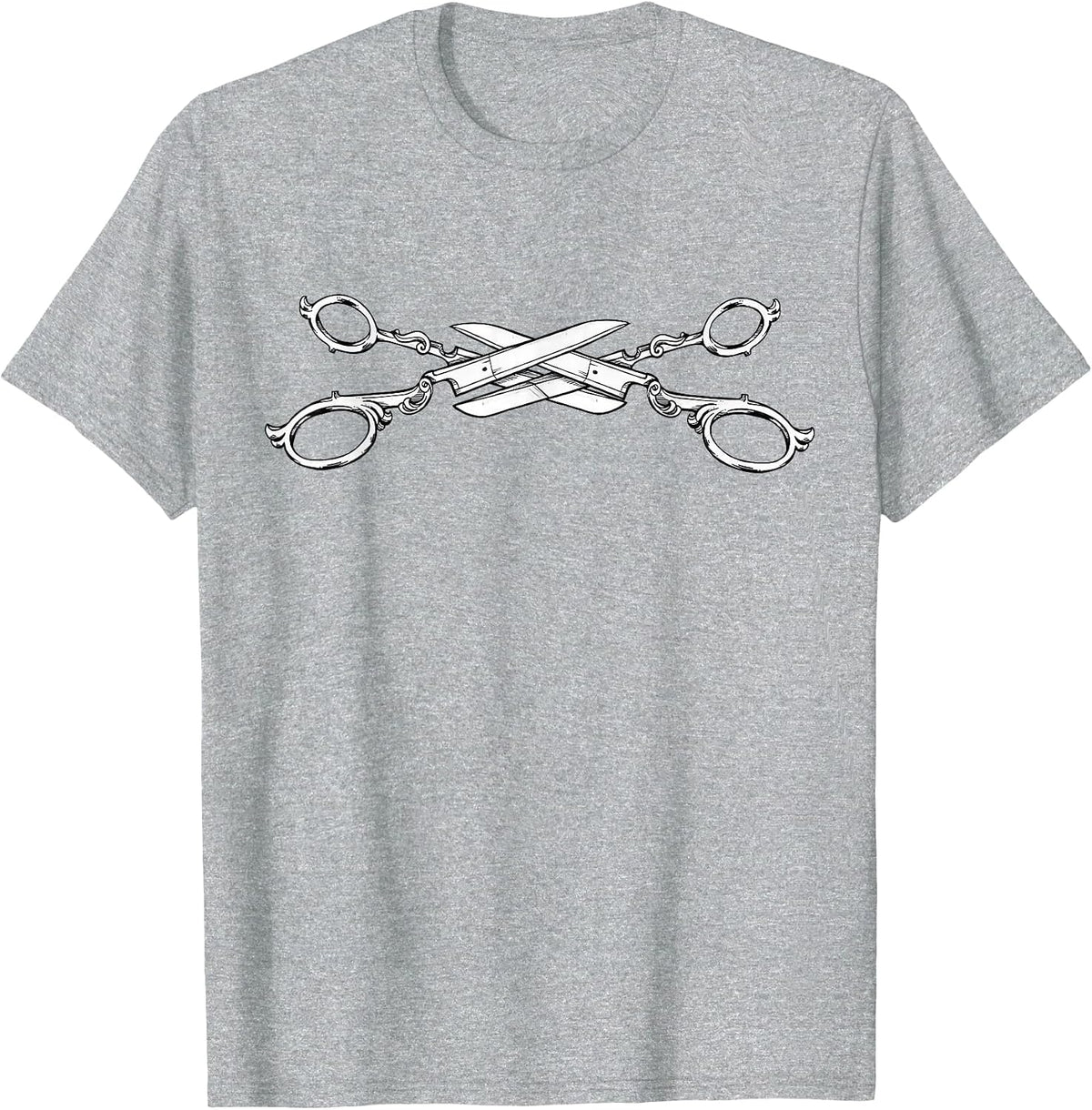 Scissors Lesbian Pride Month LGBTQ Feminist Human Rights T-Shirt - Heather Grey