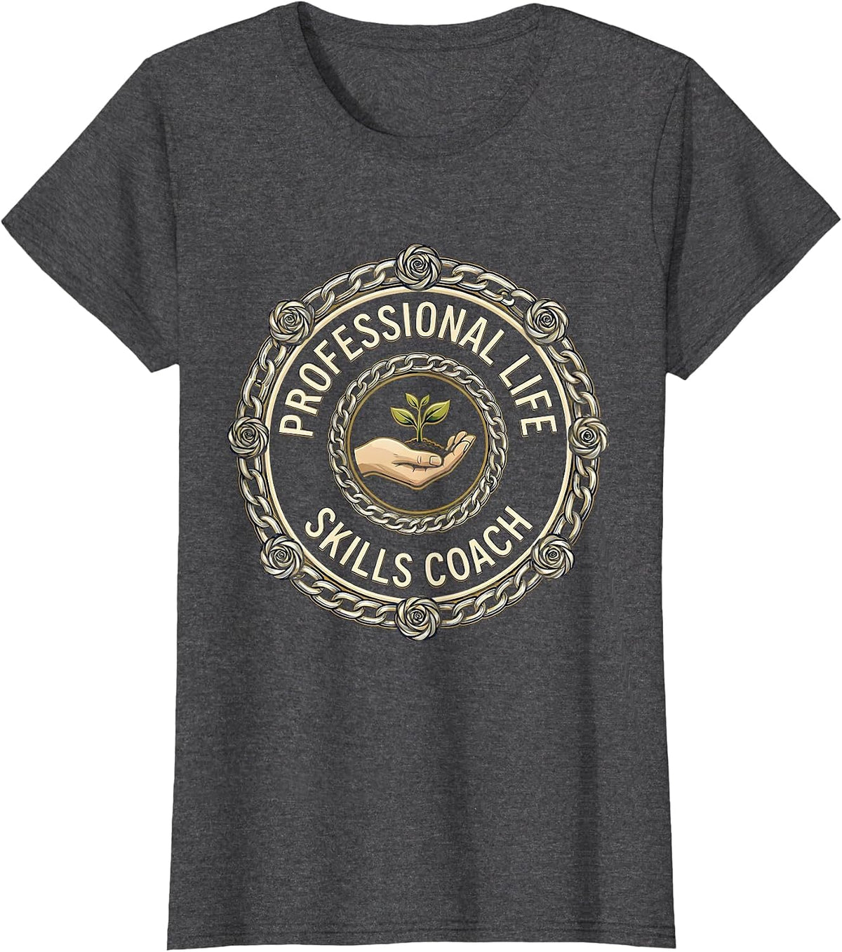 Women's Professional Life Skills Coach Occupational Therapy T-Shirt - Dark Heather Grey
