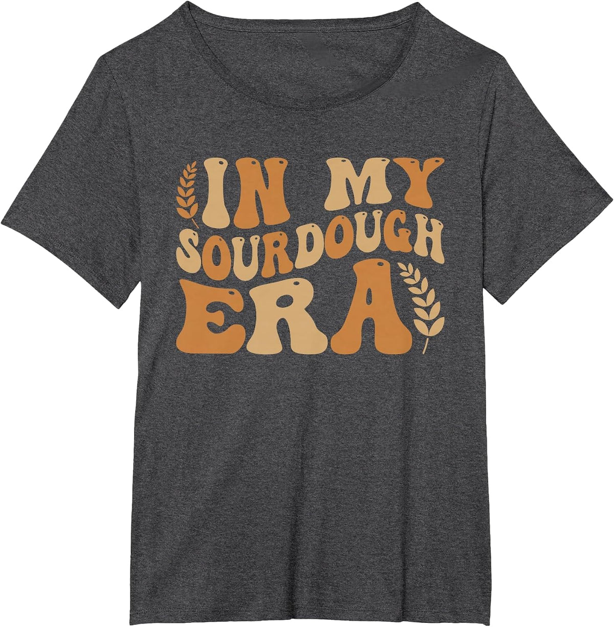 in My Sourdough Era Bread Baking Sourdough Enthusiast T-Shirt - Dark Heather Grey