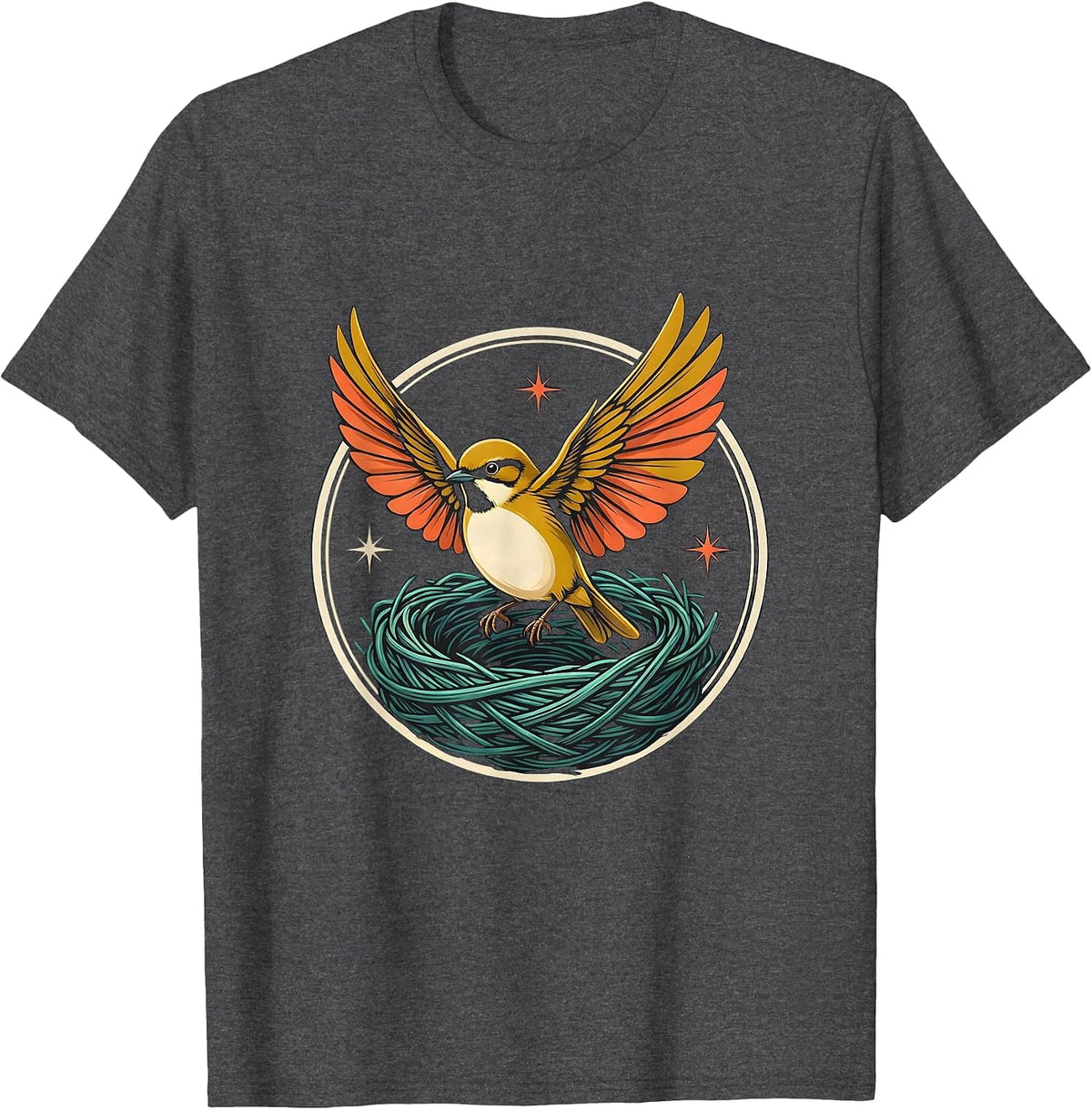 Occupational Therapy Bird Learning To Fly OT Gift T-Shirt - Dark Heather Grey