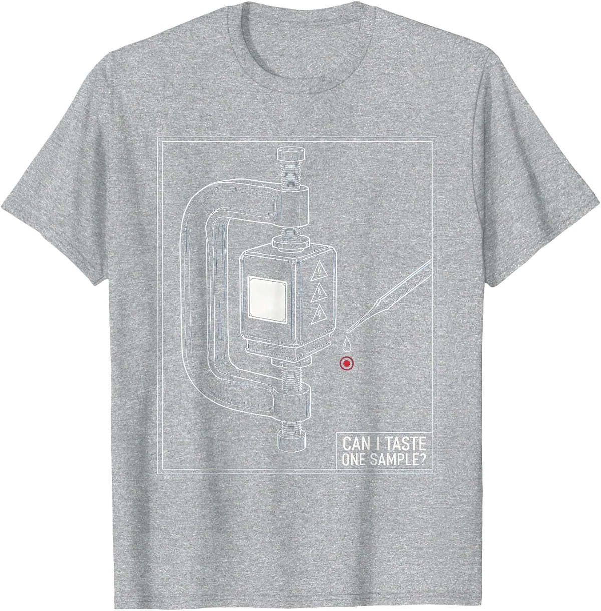 Men's Can I Taste One Sample Funny Periodic Table Science Teacher T-Shirt - Heather Grey