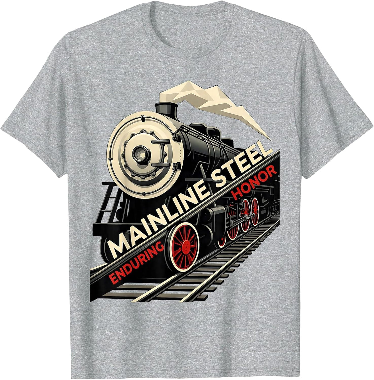 Men's Mainline Steel Enduring Honor Constructivist Steam T-Shirt - Heather Grey