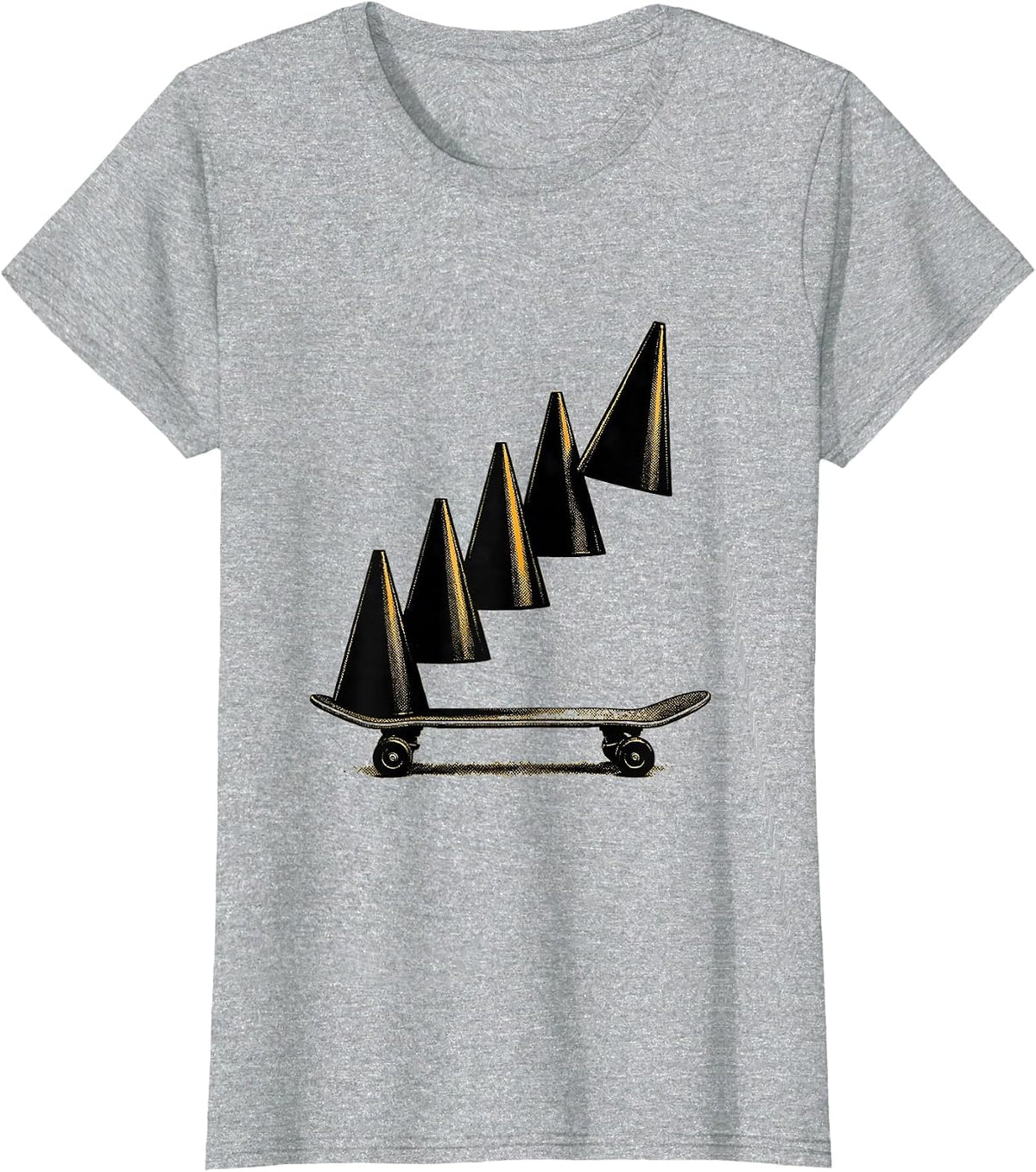 Women's Therapy Cone Occupational Therapy Humor OT Month T-Shirt - Heather Grey