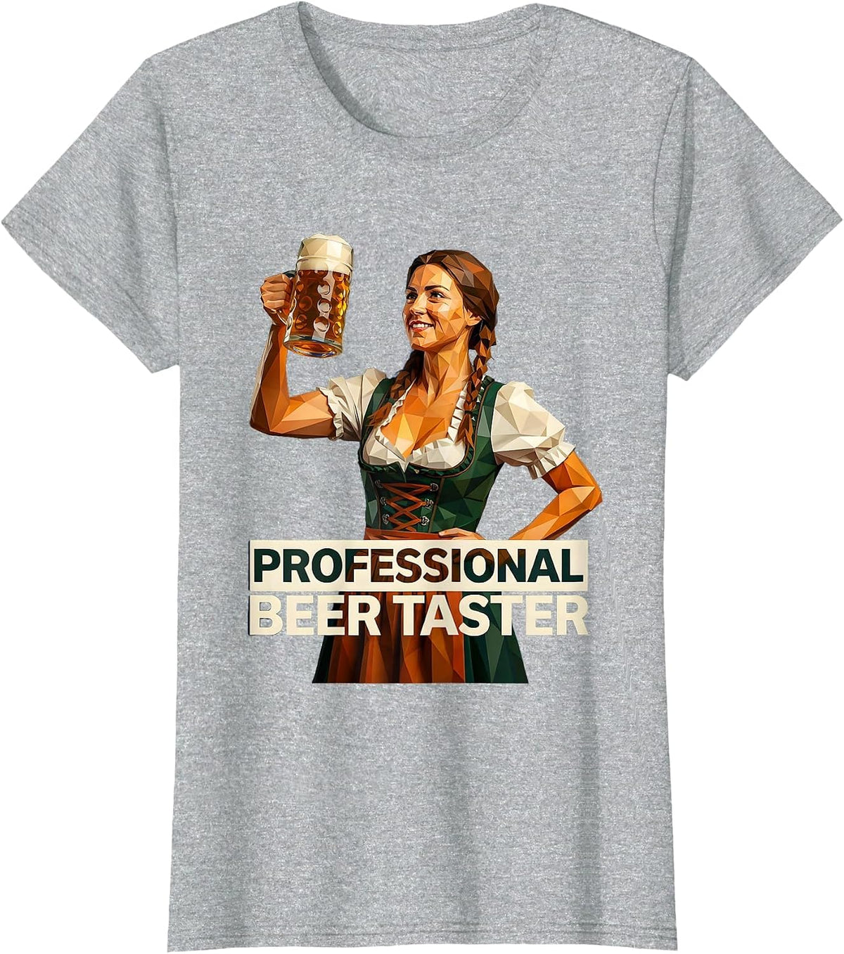 Professional Beer Taster Oktoberfest Design T-Shirt - Heather Grey
