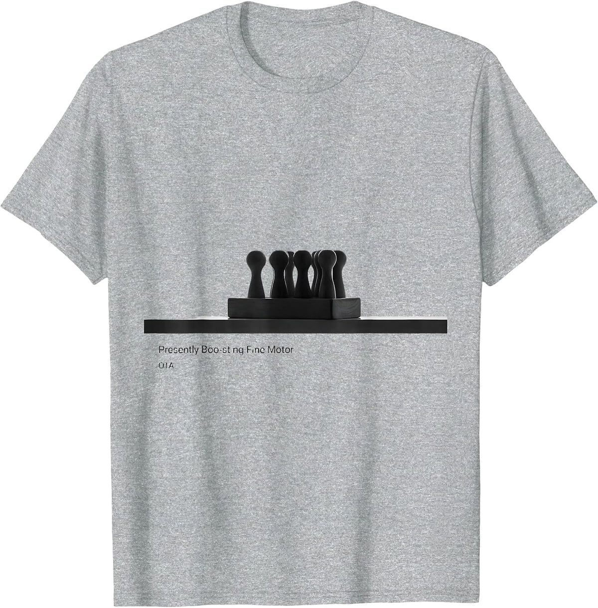 Men's Presently Boo-sting Fine Motor OTA Occupational Therapy T-Shirt - Heather Grey