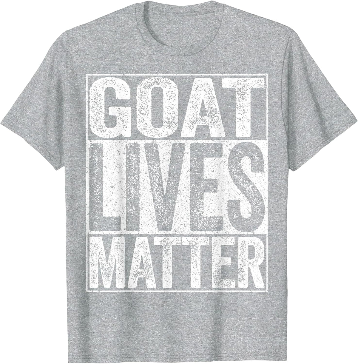 Goat Lives Matter Shirt Animal Lover T-Shirt - Heather Grey