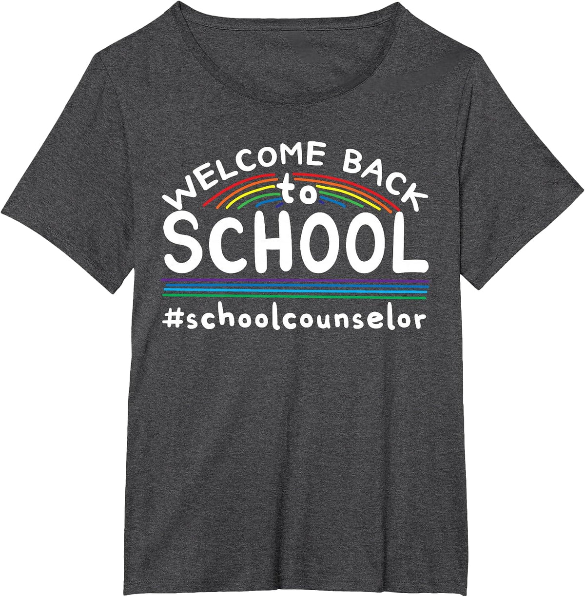 Welcome Back to School Counselor T-Shirt - Dark Heather Grey