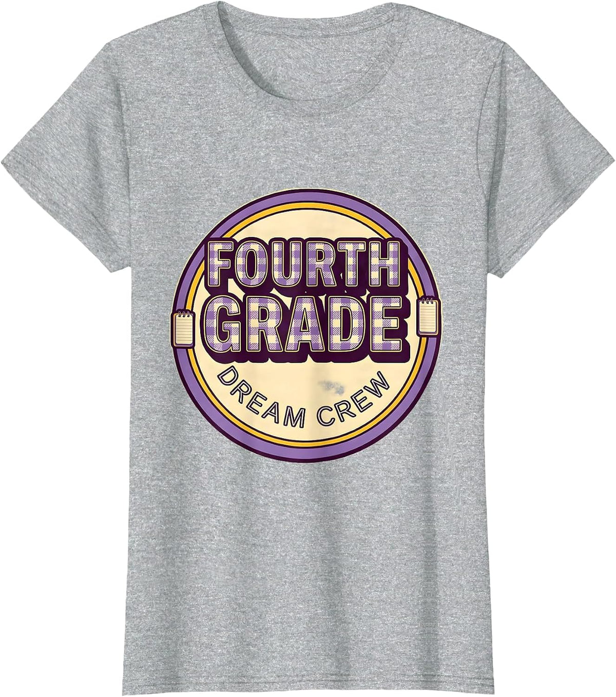 Fourth Grade Dream Crew Back to School Teacher Student Kids T-Shirt - Heather Grey