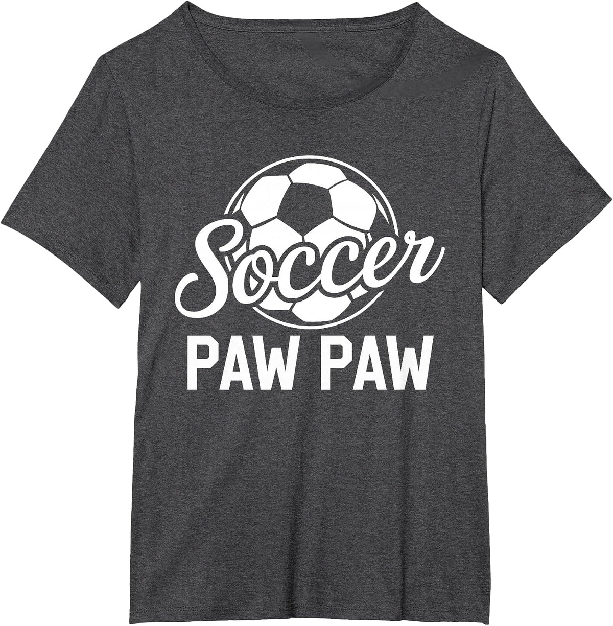 Soccer Paw Paw Soccer Player Lover T-Shirt - Dark Heather Grey
