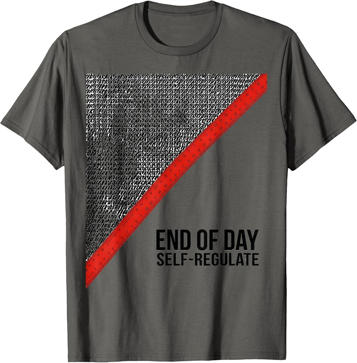 End Of Day Self-Regulate Occupational Therapy Sensory T-Shirt - Asphalt Grey